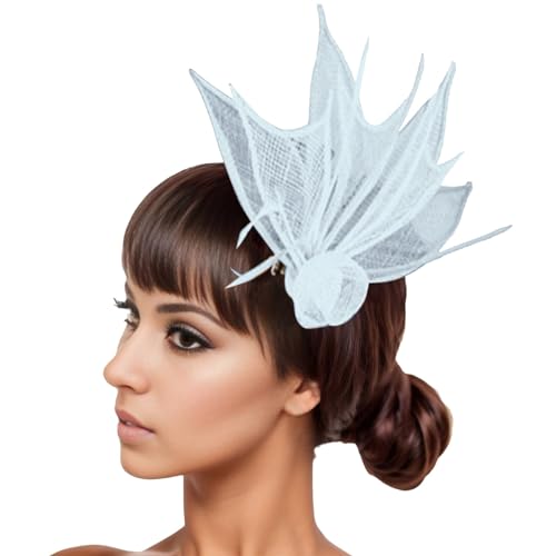 Damen Fascinators Weiß Blume Mesh Feder Fascinator 1920er Jahre Vintage Perlen Schleier Blume Mit Perle Feder Fascinators Hut Cocktail Party Tea Kopfbedeckung Damen Mädchen Damen Fascinators Weiß Blume Mesh Feder Fascinator 1920er Jahre Vintage Perlen Schleier Blume Mit Perle Feder Fascinators Hut Cocktail Party Tea Kopfbedeckung Damen Mädchen von YueYue