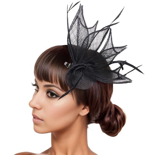Damen Fascinators Weiß Blume Mesh Feder Fascinator 1920er Jahre Vintage Perlen Schleier Blume Mit Perle Feder Fascinators Hut Cocktail Party Tea Kopfbedeckung Damen Mädchen Damen Fascinators Weiß Blume Mesh Feder Fascinator 1920er Jahre Vintage Perlen Schleier Blume Mit Perle Feder Fascinators Hut Cocktail Party Tea Kopfbedeckung Damen Mädchen von YueYue