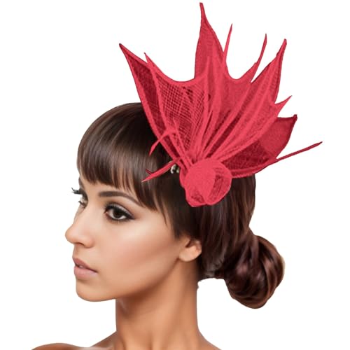 Damen Fascinators Weiß Blume Mesh Feder Fascinator 1920er Jahre Vintage Perlen Schleier Blume Mit Perle Feder Fascinators Hut Cocktail Party Tea Kopfbedeckung Damen Mädchen Damen Fascinators Weiß Blume Mesh Feder Fascinator 1920er Jahre Vintage Perlen Schleier Blume Mit Perle Feder Fascinators Hut Cocktail Party Tea Kopfbedeckung Damen Mädchen von YueYue