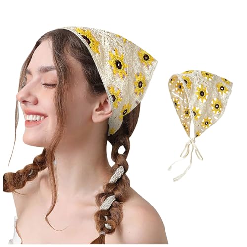 Haarband Dreieck Kopftücher Damen Gestrickt Dreieck Kopftuch Mädchen Sommer Stirnband Kopfbedeckun Haartuch Binden Boho Dreieckstuch Bandana Damen Kopf für Langes, Kurzes, Glattes und Lockiges Haar Haarband Dreieck Kopftücher Damen Gestrickt Dreieck Kopftuch Mädchen Sommer Stirnband Kopfbedeckun Haartuch Binden Boho Dreieckstuch Bandana Damen Kopf für Langes, Kurzes, Glattes und Lockiges Haar von YueYue