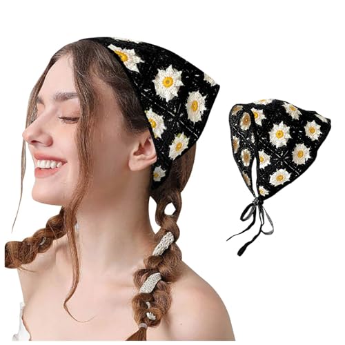 Haarband Dreieck Kopftücher Damen Gestrickt Dreieck Kopftuch Mädchen Sommer Stirnband Kopfbedeckun Haartuch Binden Boho Dreieckstuch Bandana Damen Kopf für Langes, Kurzes, Glattes und Lockiges Haar Haarband Dreieck Kopftücher Damen Gestrickt Dreieck Kopftuch Mädchen Sommer Stirnband Kopfbedeckun Haartuch Binden Boho Dreieckstuch Bandana Damen Kopf für Langes, Kurzes, Glattes und Lockiges Haar von YueYue