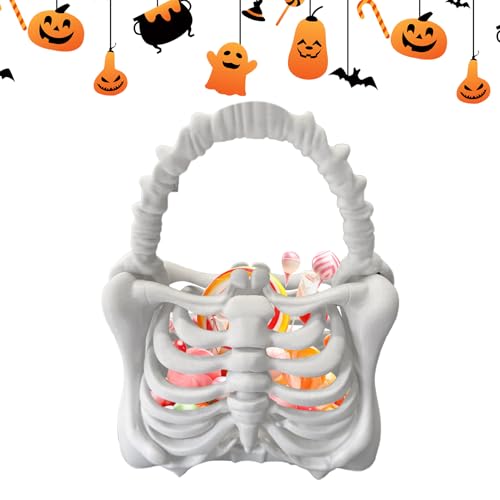 Yuecjian Totenkopf Tasche Rippenkäfig Form - Gothic Taschen - Geldbörse Für Makeup Arbeit Reisen Party Ausgehen Und Alltag von Yuecjian