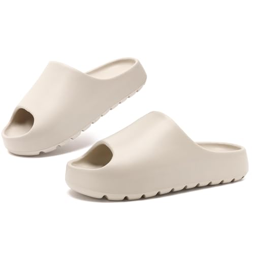 Yueerlu Cloud Slides für Damen und Herren, Recovery Damen-Kissengleiter, EVA-Anti-Rutsch-Duschschuhe, dicke Sohle, offene Zehenpartie, Gartenschuhe, Herrensandalen, Herren-Hausschuhe für drinnen und Yueerlu Cloud Slides für Damen und Herren, Recovery Damen-Kissengleiter, EVA-Anti-Rutsch-Duschschuhe, dicke Sohle, offene Zehenpartie, Gartenschuhe, Herrensandalen, Herren-Hausschuhe für drinnen und von Yueerlu