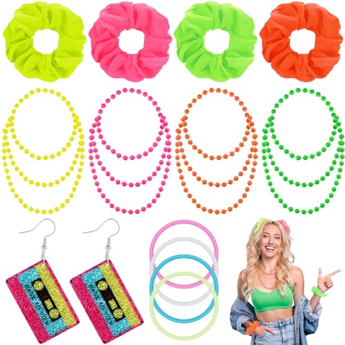Yuefunny 80er Jahre Accessoires für Frauen Faschingskostüme Neon Party Favors 80er Jahre Kostüm Zubehör für Halloween Retro Party Yuefunny 80er Jahre Accessoires für Frauen Faschingskostüme Neon Party Favors 80er Jahre Kostüm Zubehör für Halloween Retro Party von Yuefunny