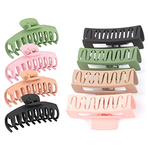 Yuehuamech 8pcs Kralle Clips Starke Halt Matte Haarspangen Haar Kralle Haar Styling Zubehör für Frauen Mädchen Gerade Lockiges Welliges Haar Tägliche Tragen Besondere Anlässe von Yuehuamech