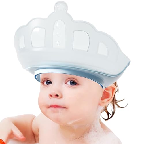 Yuemeuy Baby Duschhaube | Baby Badeschirm Shampoo Schutz - Kronenform Einstellbarer Shampoo Schutz Kinder Familie von Yuemeuy
