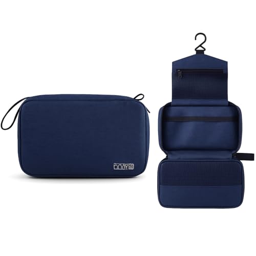 Yuexitech Kosmetiktasche Zum AufhäNgen, Kulturbeutel Herren & Damen Zum AufhäNgen, Kulturtasche Herren & Damen, Faltbare Reise‑Kosmetiktasche Marineblau Yuexitech Kosmetiktasche Zum AufhäNgen, Kulturbeutel Herren & Damen Zum AufhäNgen, Kulturtasche Herren & Damen, Faltbare Reise‑Kosmetiktasche Marineblau von Yuexitech
