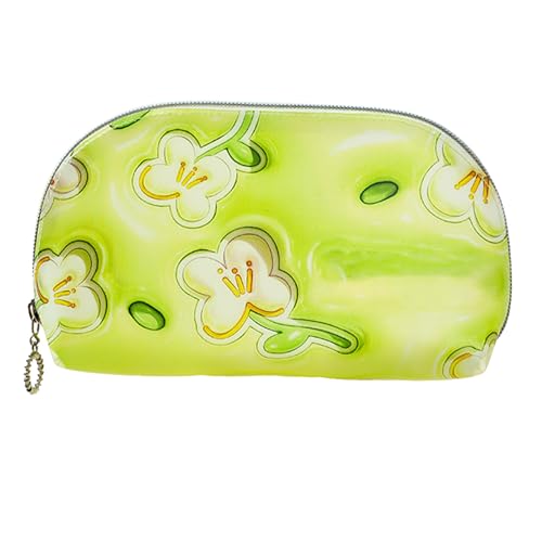 Kosmetikbeutel für Frauen, Reisemake -up -Tasche TPU Lippenstift Aufbewahrungstasche Make -up Pinsel Kosmetikbeutel Reißverschluss Verschluss halbkreisförmig (Groß) von Yuezhongoo