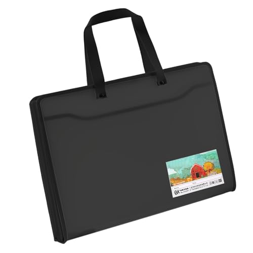 Kunstplakatbehälter, Kunstplakattasche | Tragbare Ordner-Organizer | Aufbewahrungstasche für Postertafeln, tragbare Pinnwand-Kunstaufbewahrung, robuste tragbare Ordner-Organizer für Klassenzimmer-Post von Yugugomo