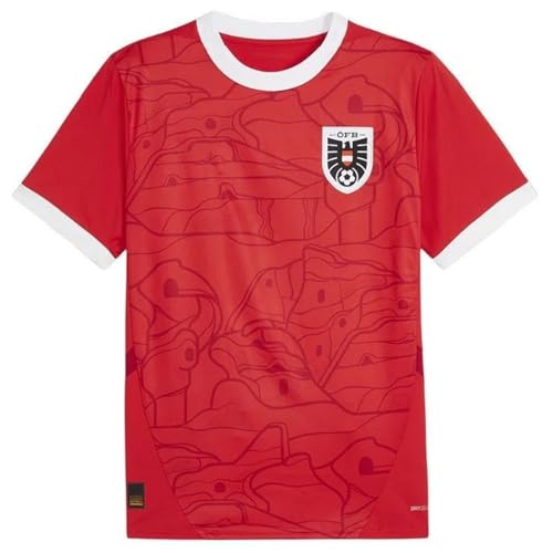 Österreich Trikot Fußball Herren 2024 Trikot Heim Away Herren Euro 2024, Austria Fußball-Fans Trikot – Österreichische Fußball-Fans T-Shirt von YugxfhR