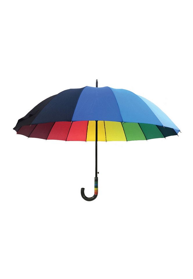 Yuhu Stockregenschirm Großer Regenbogen-Regenschirm mit Automatik und 16-facher Verstrebung Yuhu Stockregenschirm Großer Regenbogen-Regenschirm mit Automatik und 16-facher Verstrebung von Yuhu