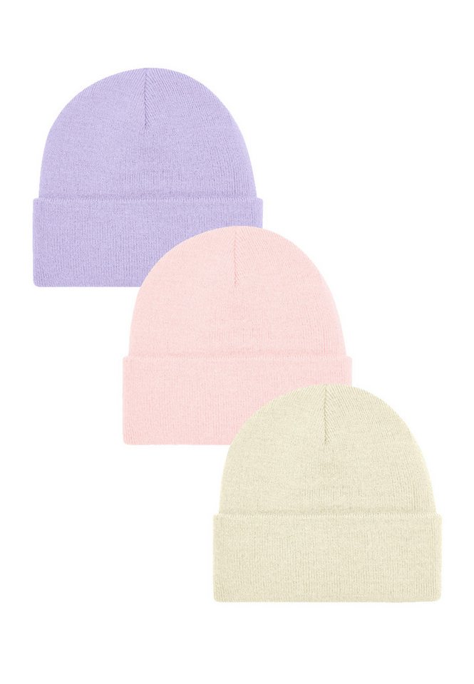 Yuhu Strickmütze Damen Strickmütze 3er Pack, weich und warm, Einheitsgröße (SET) von Yuhu