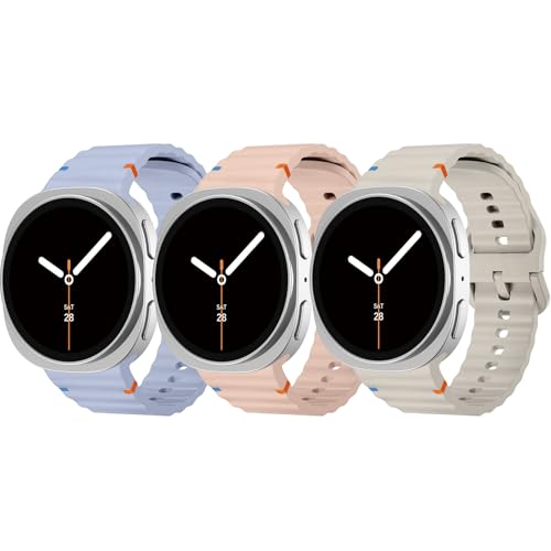 Sportarmbänder, kompatibel mit Samsung Galaxy Watch 8, 40 mm, 44 mm, 8 Classic, 46 mm, keine Lücke, weiches Silikonband, wasserdicht, Armband für Samsung Galaxy Watch 8 Classic, 46 mm, für Männer und Sportarmbänder, kompatibel mit Samsung Galaxy Watch 8, 40 mm, 44 mm, 8 Classic, 46 mm, keine Lücke, weiches Silikonband, wasserdicht, Armband für Samsung Galaxy Watch 8 Classic, 46 mm, für Männer und von YuiYuKa