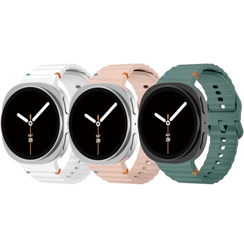 Sportarmbänder, kompatibel mit Samsung Galaxy Watch 8, 40 mm, 44 mm, 8 Classic, 46 mm, keine Lücke, weiches Silikonband, wasserdicht, Armband für Samsung Galaxy Watch 8 Classic, 46 mm, für Männer und Sportarmbänder, kompatibel mit Samsung Galaxy Watch 8, 40 mm, 44 mm, 8 Classic, 46 mm, keine Lücke, weiches Silikonband, wasserdicht, Armband für Samsung Galaxy Watch 8 Classic, 46 mm, für Männer und von YuiYuKa