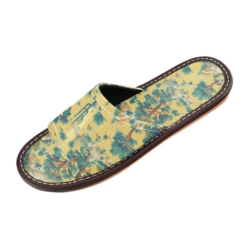Retro Green Tree Yellow Damen Herren Casual Shower Slippers Atmungsaktive Slides Sandalen für Hotel Strand Schlafzimmer, Retro Green Tree Yellow, 5.5-6 Retro Green Tree Yellow Damen Herren Casual Shower Slippers Atmungsaktive Slides Sandalen für Hotel Strand Schlafzimmer, Retro Green Tree Yellow, 5.5-6 von Yuiboo