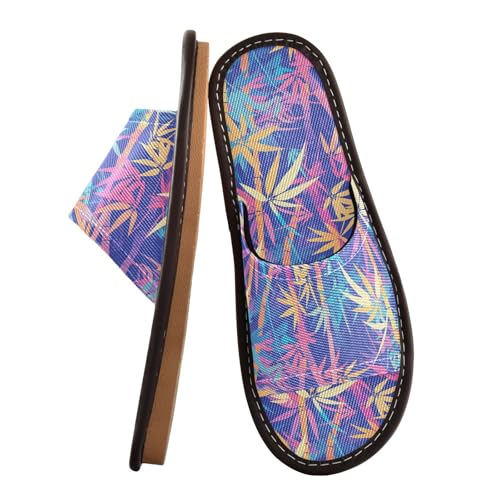 Yuiboo Vibrant Tree Batik-Herren-Reise-Hausschuhe, tragbar, Strandsandalen für Hotel, Innenbereich, Hotel, Vibrant Tree Batikfärbung, 10.5-11 Yuiboo Vibrant Tree Batik-Herren-Reise-Hausschuhe, tragbar, Strandsandalen für Hotel, Innenbereich, Hotel, Vibrant Tree Batikfärbung, 10.5-11 von Yuiboo