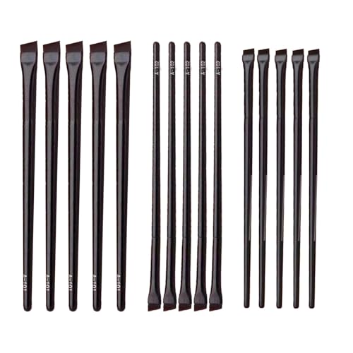 Yuiturt 15-teiliges Eyeliner-Pinsel-Set, Mehrzweck-Pinsel, abgewinkelte Augenbrauen-Eyeliner-Pinsel, feine Spitze, gute Make-up-Werkzeuge, flacher Eyeliner-Pinsel-Applikator, perfekt für tägliches von Yuiturt