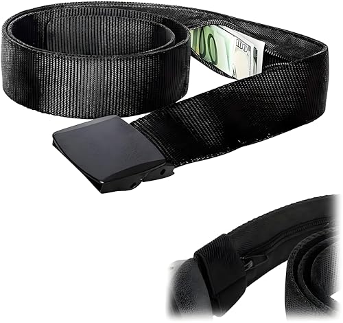 Yuiturt Geldgürtel für Reisen Verstecktes Fach mit Geheimreißverschlusstasche, versteckter Geldbeutel, Anti-Diebstahl-Nylongürtel, verstellbares Nylon-Design, ideal für sicheres Reisen und den Yuiturt Geldgürtel für Reisen Verstecktes Fach mit Geheimreißverschlusstasche, versteckter Geldbeutel, Anti-Diebstahl-Nylongürtel, verstellbares Nylon-Design, ideal für sicheres Reisen und den von Yuiturt