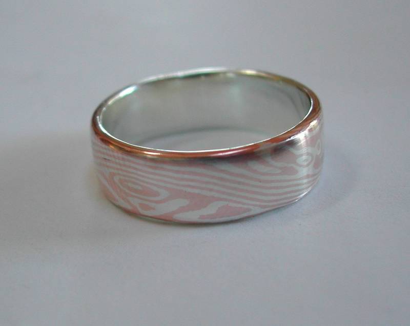 Mokume Gane Ring in Sterling/Kupfer Mokume Gane Ring in Sterling/Kupfer von YujiRings