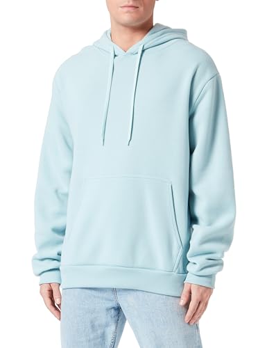 Yuka Men's Sportlicher Stretch-Strickpullover für Herren Polyester EISMINZE Größe L Hooded Sweatshirt, L von YuKa
