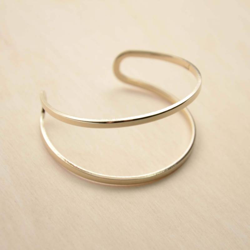 Verstellbare Offene Manschette Aus 24 Karat Feingold - Infinity von YukaBlanc