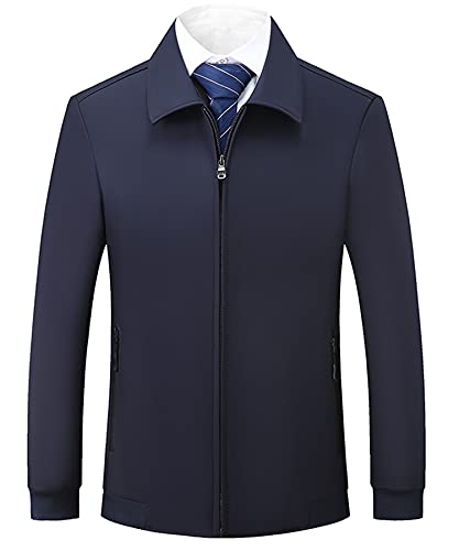 Yukirtiq Herren Leichte Jacke Übergangsjacke für Business Freizeit Lässig Blouson Langarm Bomberjacke Sportjacke Slim Fit Herbstjacke für Männer von Yukirtiq