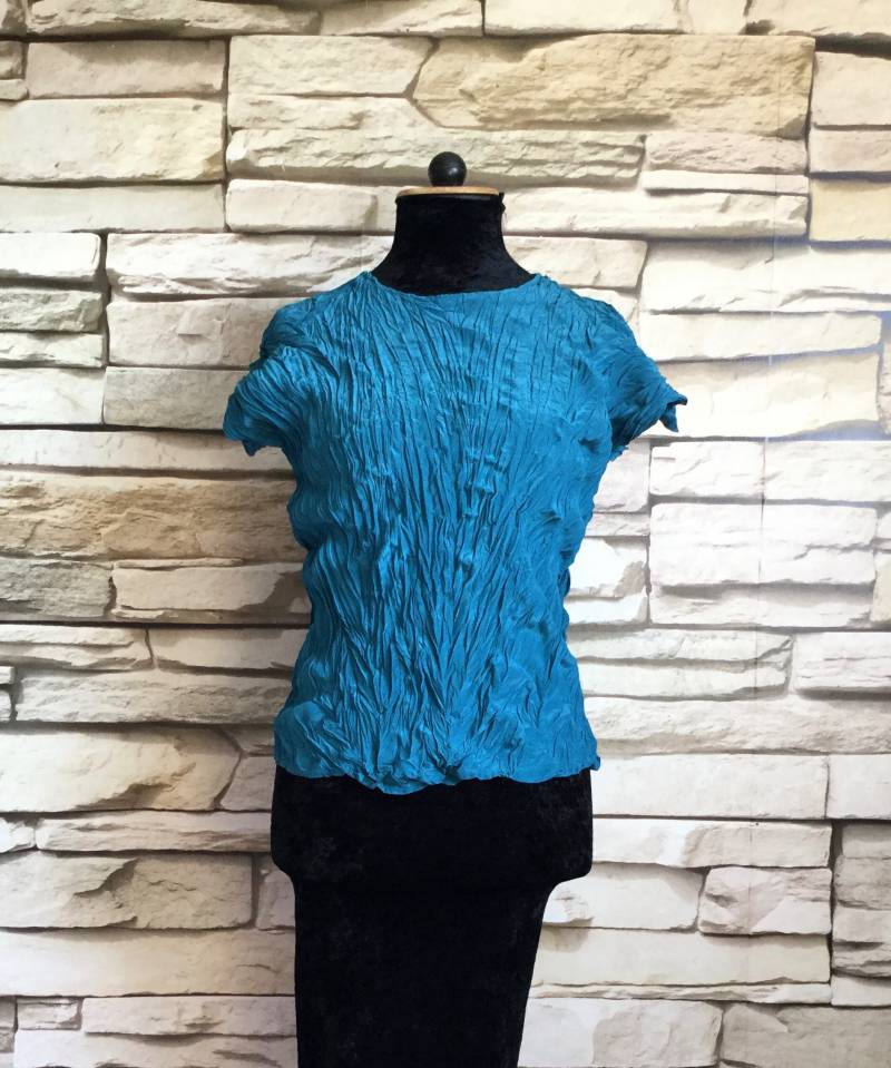 Crash Top Aus Seide in Petrol Größe 38 - 44 Crash Top Aus Seide in Petrol Größe 38 - 44 von YukiwariSouShop