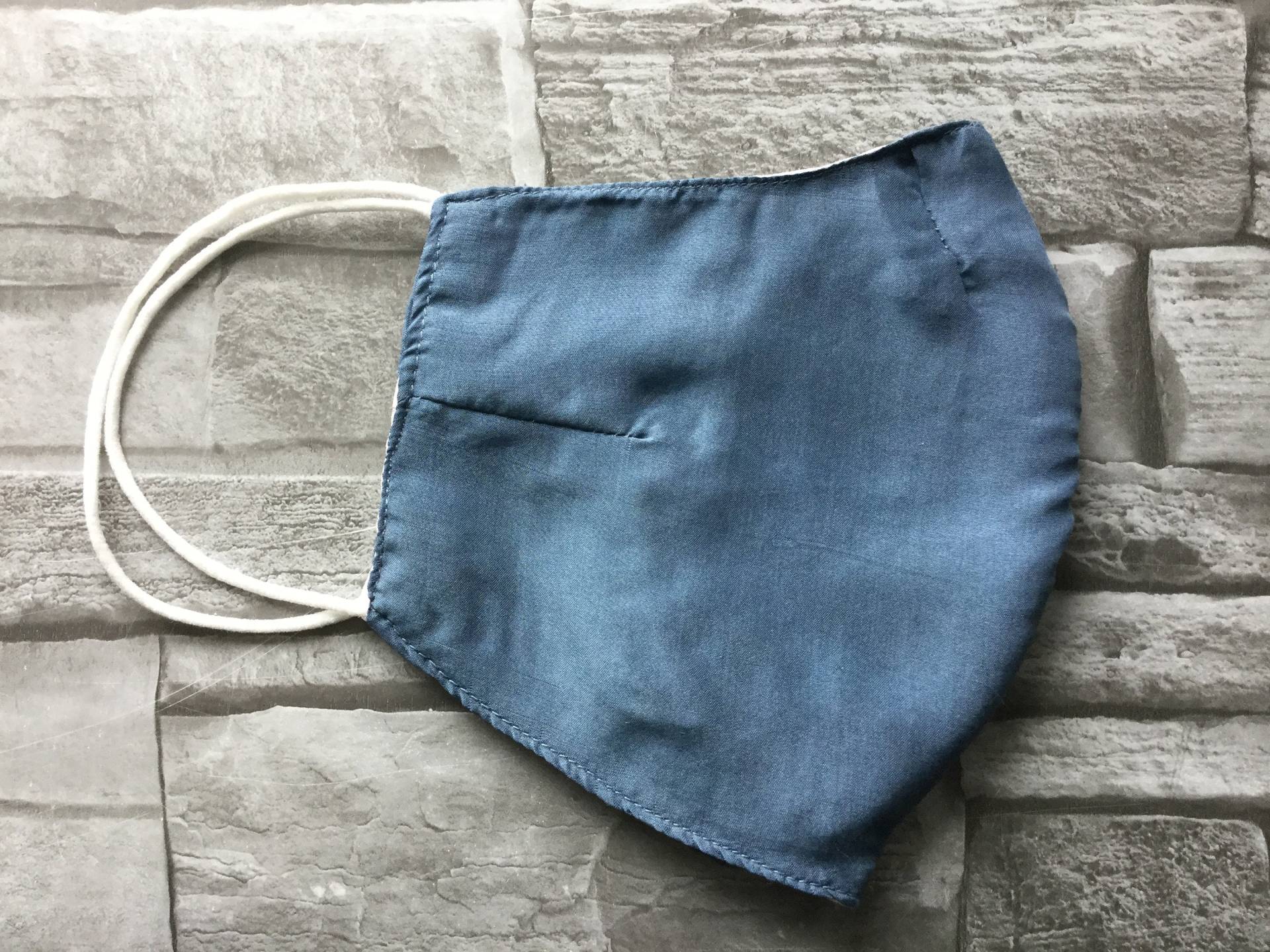 Festliche Behelfsmaske Aus Seide in Blau Festliche Behelfsmaske Aus Seide in Blau von YukiwariSouShop