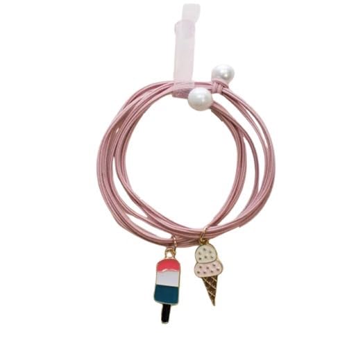 Yuko B – Haargummis Ice Cream Ice Duo – elastische Haargummis für Kinder – elastisches Haar für Mädchen – elastische Armbänder von Yuko B.