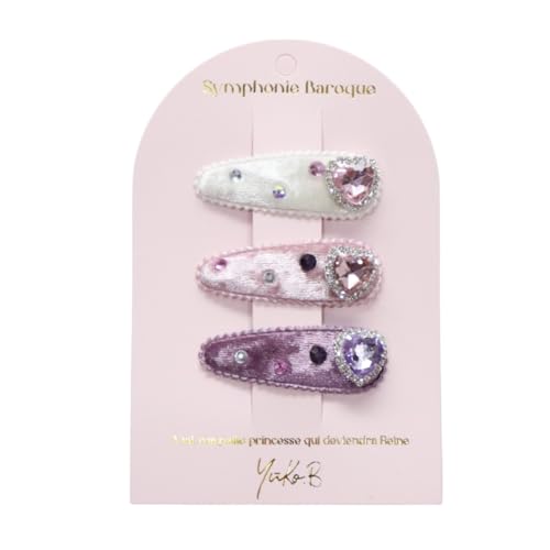 Yuko B – Haarspangen Symphonie Barock Trio – Haarspange für Kinder – Haarspangen für Mädchen – Haarschmuck von Yuko B.