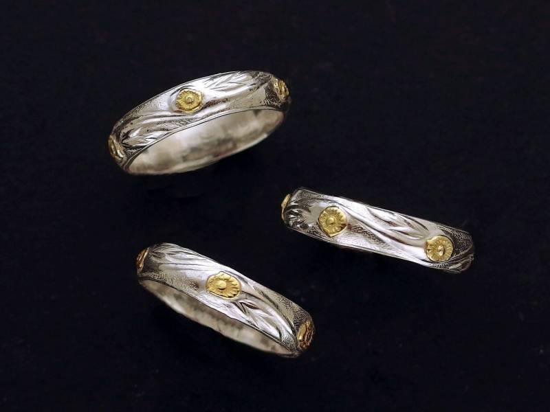 Goldener Erntering - Sterling Und Gold von YukonRon