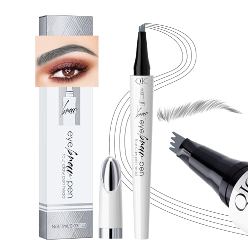 Yulinlon Q709 Brow Master wasserfester 4-Wege-Augenbrauenstift für perfekte Augenbrauen (Grau, Nr. 3) von Yulinlon