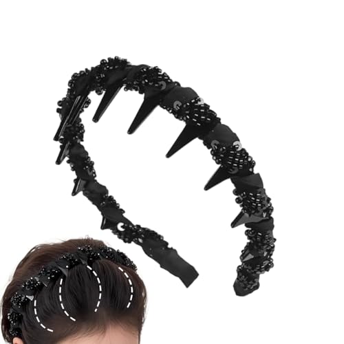 Yulokdwi Stirnband Perlen Frauen - Reise Make-up Stirnband | Stilvolles Haarband für Damen und Mädchen für kulturelle Veranstaltungen, Hochzeiten, Familienfotos, Feste und Einkaufen von Yulokdwi