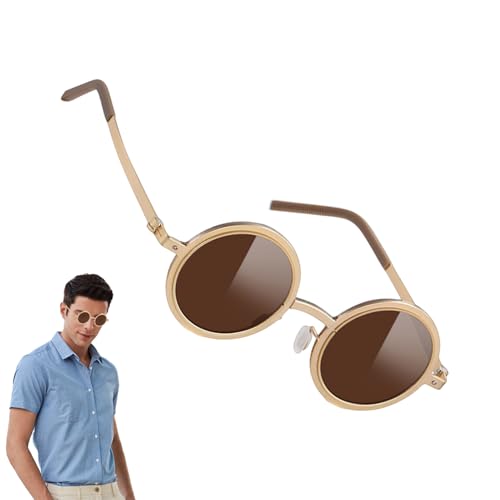 Yulokdwi Verstellbare Sonnenbrille Für Herren - Runde Polarisierte Mit ND-Filter - Multifunktionale UV-Block-Brille für Outdoor-Sport, Reisen, Angeln und Urlaub Yulokdwi Verstellbare Sonnenbrille Für Herren - Runde Polarisierte Mit ND-Filter - Multifunktionale UV-Block-Brille für Outdoor-Sport, Reisen, Angeln und Urlaub von Yulokdwi