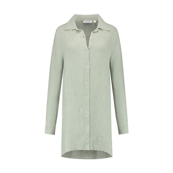 Yumeko Blusenkleid Gewaschenes Leinen Waffel von Yumeko