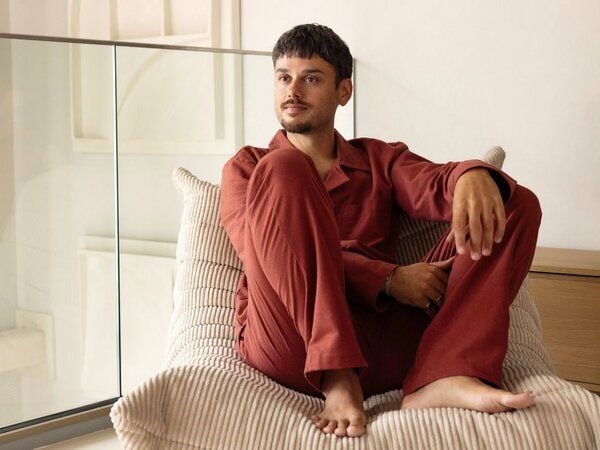 Yumeko Pyjamahose Herren Velvet Flanell von Yumeko