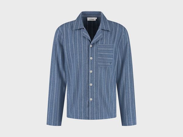 Yumeko Pyjamaoberteil Herren Velvet Flanell von Yumeko