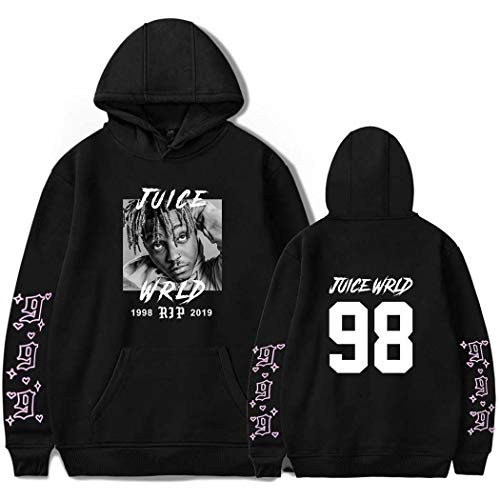 Yumenam Unisex Kapuzenpullover R.I.P. Rapper 999 Gedruckt Hoodies Hooded Pullover Streetwear Hip Hop Tops Jugend Lässig Sweatshirt mit Tasche von Yumenam