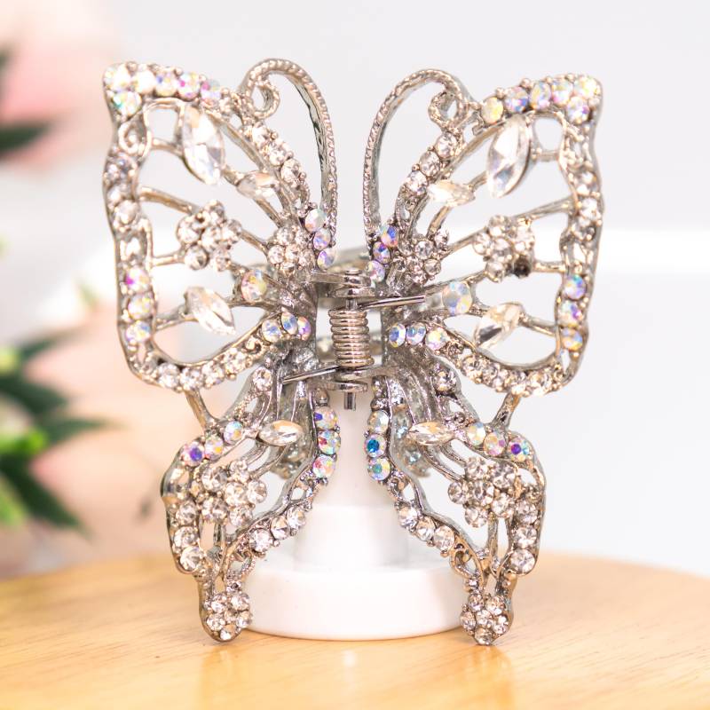 Braut Hochzeit Haarspange Strass Kristall Hochwertigen Metall Schmetterling Hair Claw Clip Pin Farbe Braut Hochzeit Haarspange Strass Kristall Hochwertigen Metall Schmetterling Hair Claw Clip Pin Farbe von YumiGiftery