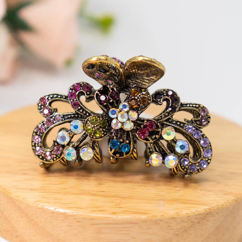 Metall Haarkrallen Clip Haarnadel Elegante Blumen Kristall Braut Haarkralle Metall Haarkrallen Clip Haarnadel Elegante Blumen Kristall Braut Haarkralle von YumiGiftery