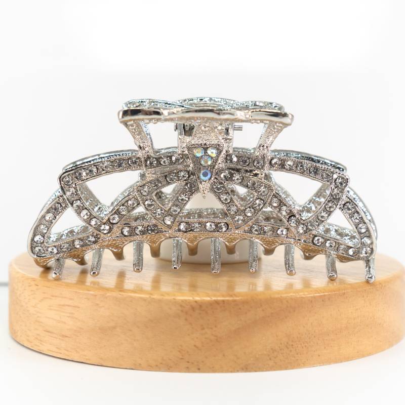 Womens Large Metal Hair Claw Clip Glänzende Strassstein Fliege Form Womens Large Metal Hair Claw Clip Glänzende Strassstein Fliege Form von YumiGiftery
