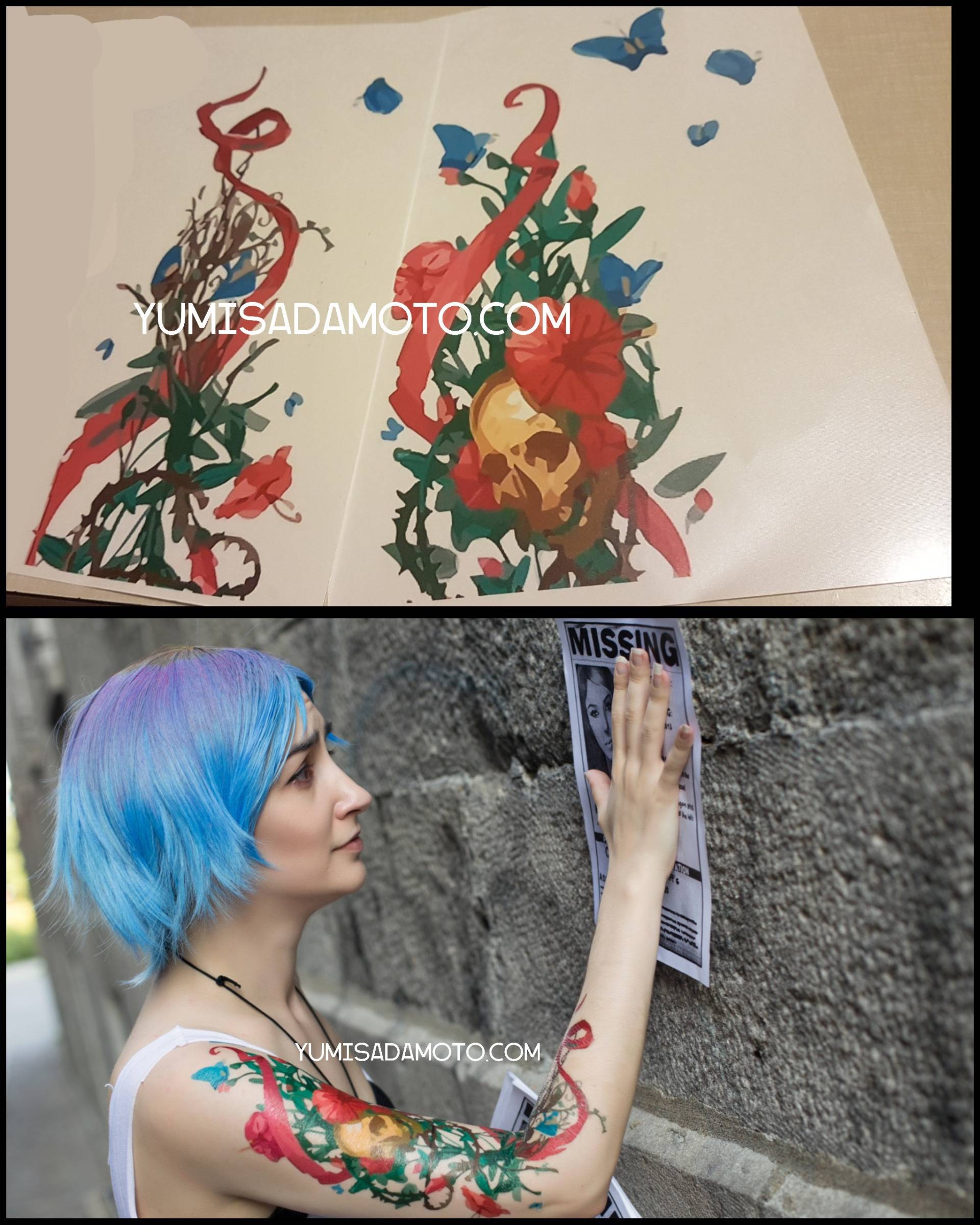 Chloe Price Life Is Strange Game Temporäres Tattoo, Perfekt Für Cosplay-Kostüme Oder Party-Doppelbelichtung Chloe Price Life Is Strange Game Temporäres Tattoo, Perfekt Für Cosplay-Kostüme Oder Party-Doppelbelichtung von YumiSadamoto