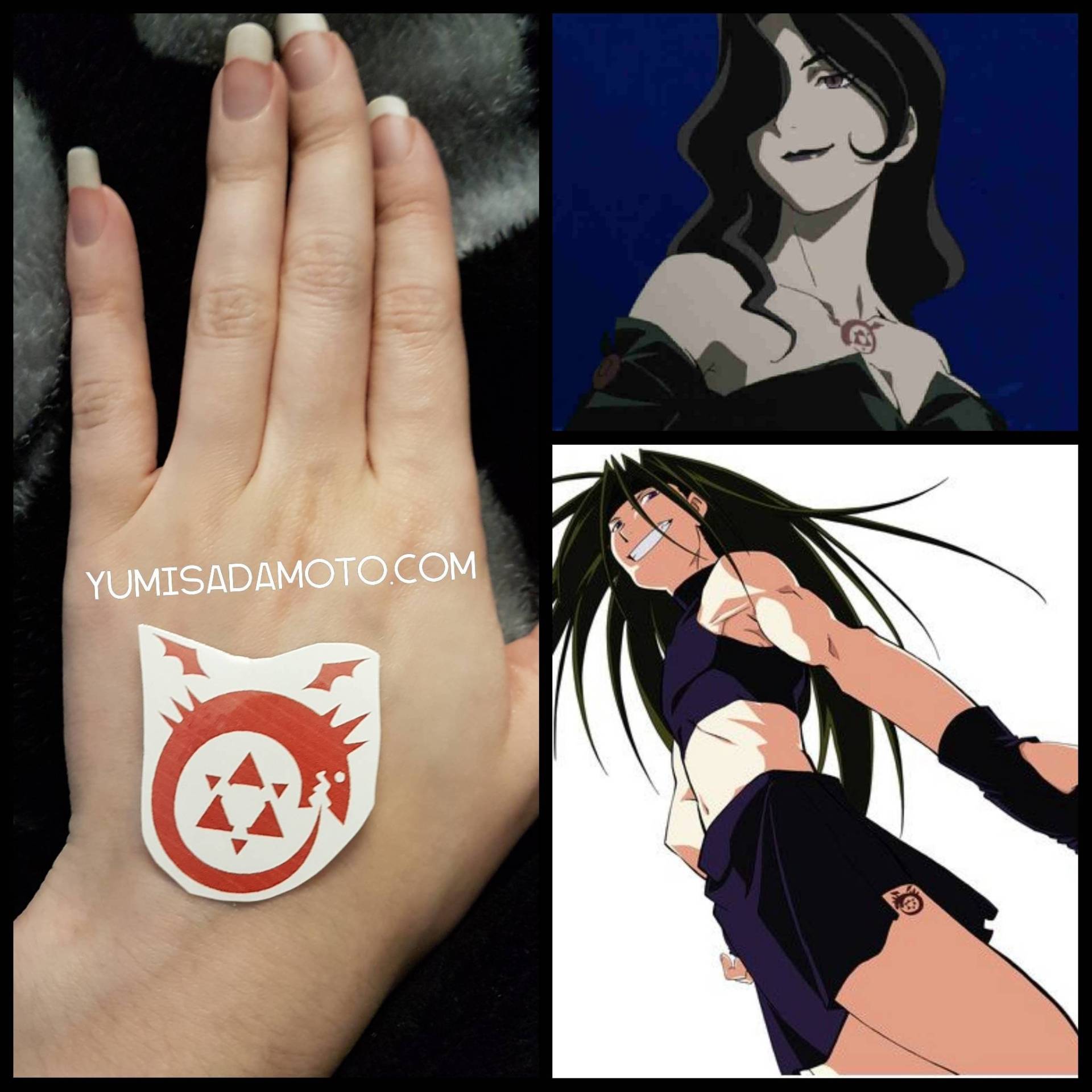 Full Metal Alchemist Homunculus Lux Envy Cosplay Temporäres Tattoo Ouroboros Full Metal Alchemist Homunculus Lux Envy Cosplay Temporäres Tattoo Ouroboros von YumiSadamoto