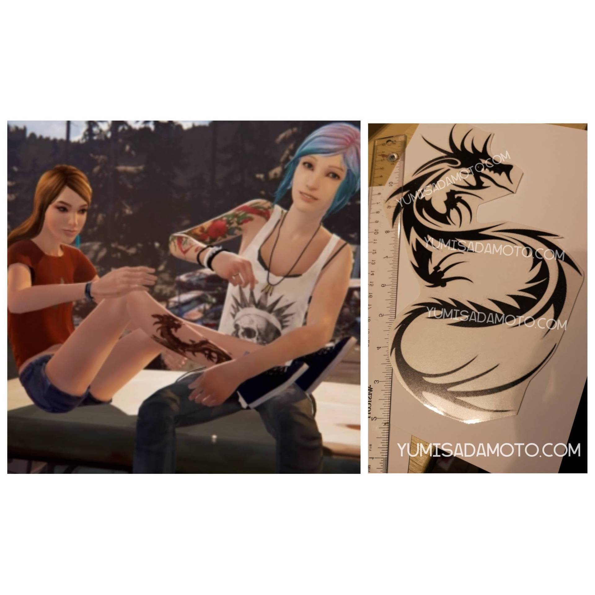 Rachel Amber Beindrache Temporäres Tattoo-Cosplay-Kostüm, Bevor Das Sturmleben Seltsam Ist Rachel Amber Beindrache Temporäres Tattoo-Cosplay-Kostüm, Bevor Das Sturmleben Seltsam Ist von YumiSadamoto