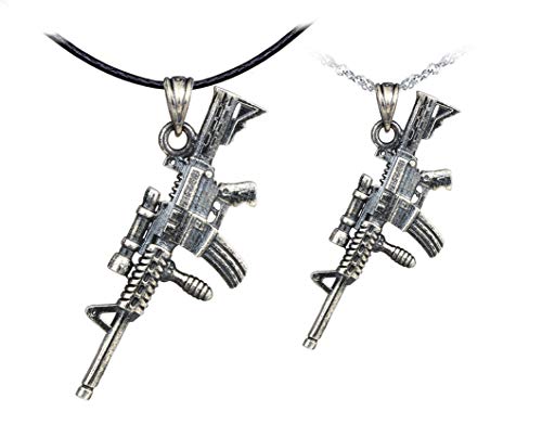 Yumilok 2pcs Herren Damen Kette Halskette mit Anhänger Armee in 925 Sterling Silber Hip-Hop für Jungen Mädchen Yumilok 2pcs Herren Damen Kette Halskette mit Anhänger Armee in 925 Sterling Silber Hip-Hop für Jungen Mädchen von Yumilok