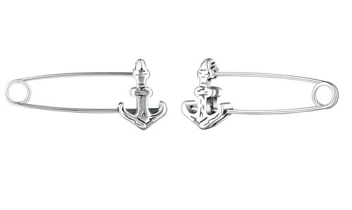 Yumilok Damen-Ohrstecker Anker Büroklammer Ohrringe Mode Knorpel Ohrringe Frauen Pin Ohrringe Frauen Herren Ohrringe Ohrstecker Herren Männer Edelstahl von Yumilok