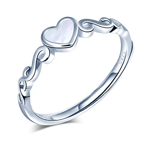 Yumilok Damenring Liebe Herz Ring Wellen Ehering Verlobungsring Freundschaftsring Lifestyle-Ring 925 Sterling Silber verstellbar Yumilok Damenring Liebe Herz Ring Wellen Ehering Verlobungsring Freundschaftsring Lifestyle-Ring 925 Sterling Silber verstellbar von Yumilok