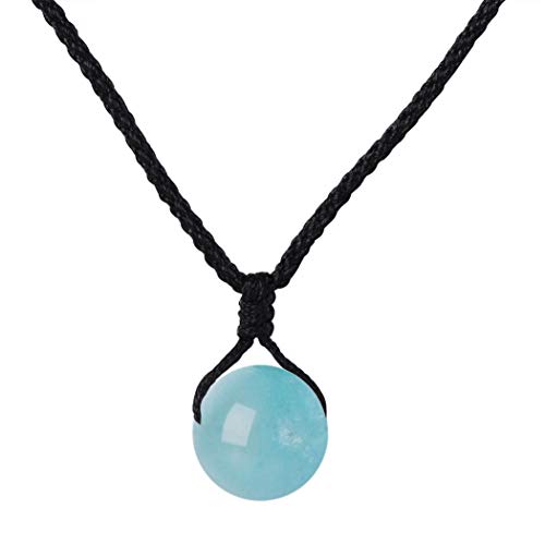 Yumilok Frauen Damen Mädchen Halskette Schwarz Cotton Cord Halsband mit Kristall Anhänger Geschenk für Mutter Freundin Yumilok Frauen Damen Mädchen Halskette Schwarz Cotton Cord Halsband mit Kristall Anhänger Geschenk für Mutter Freundin von Yumilok