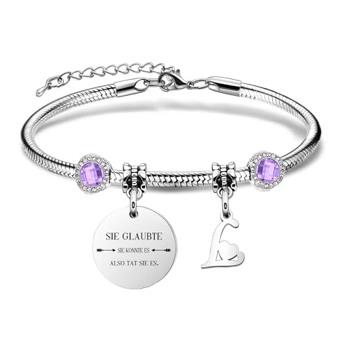 Yumioxa Initiale Buchstaben Armbänder Namen Inspirierend Geschenk Armbänder lila Kristall Mode Schmuck Ermutigung für Geben Frauen Schwester Beste Freunde Kollegin Graduation Geburtstag (L) Yumioxa Initiale Buchstaben Armbänder Namen Inspirierend Geschenk Armbänder lila Kristall Mode Schmuck Ermutigung für Geben Frauen Schwester Beste Freunde Kollegin Graduation Geburtstag (L) von Yumioxa