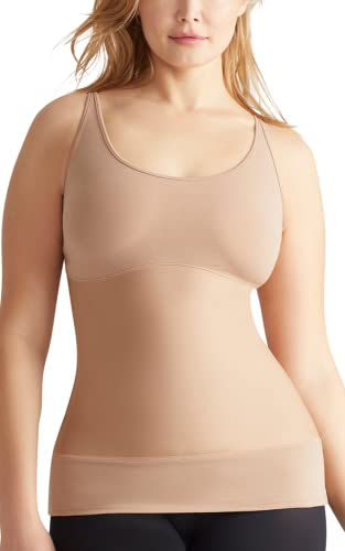 Yummie Damen Alice Bauchmuskel-Tank, 3 Teile Baselayer-Shirt, Almond, Groß von Yummie